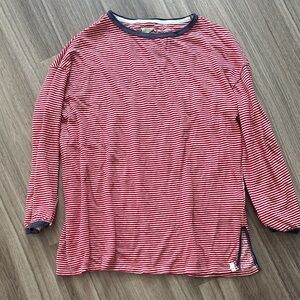 Free people Red & White Stripe Long-Sleeve Top